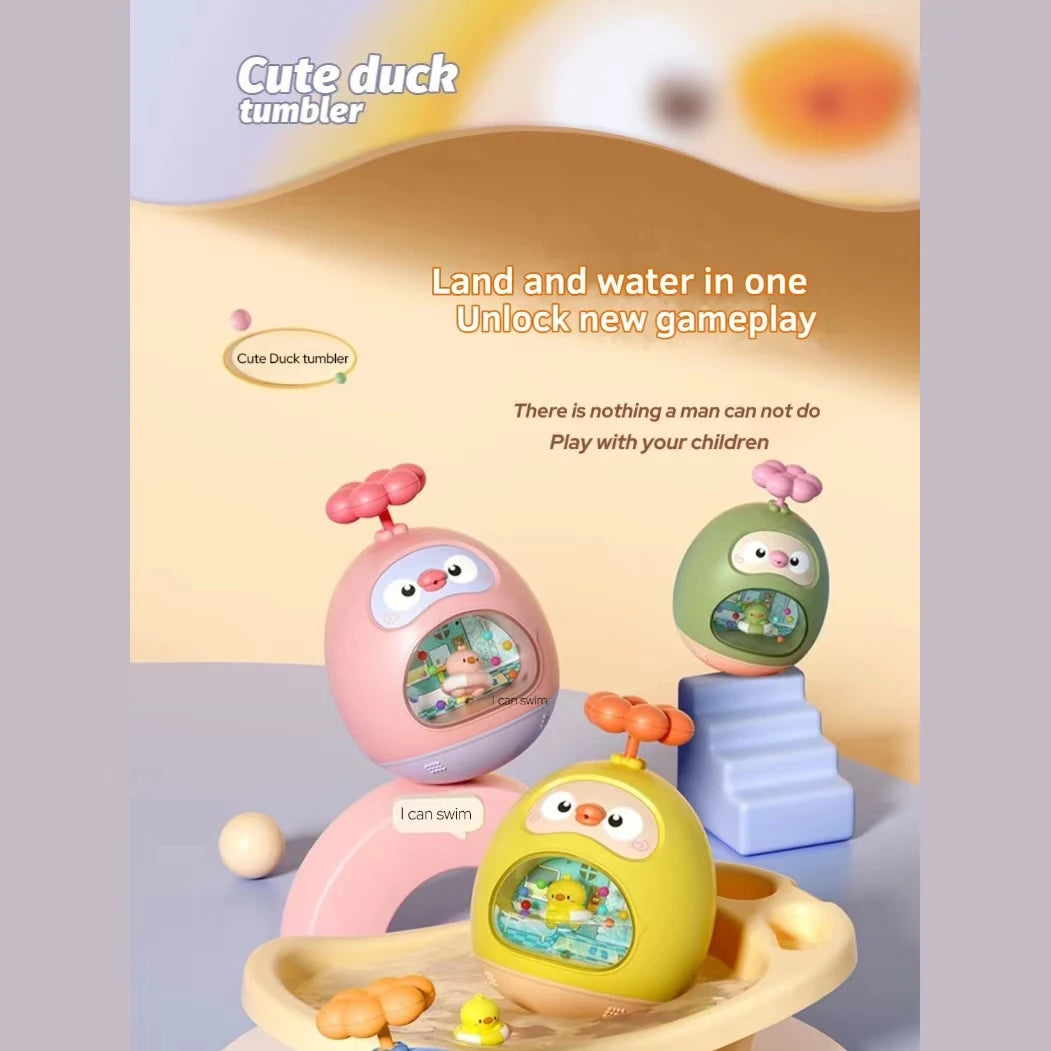 Baby Bath Toy Amphibious Cute Fun Spray Water Tumbler Toy Water Bathtub Pool Beach Kids Baby Toys 12 Months Bathing Bathroom
