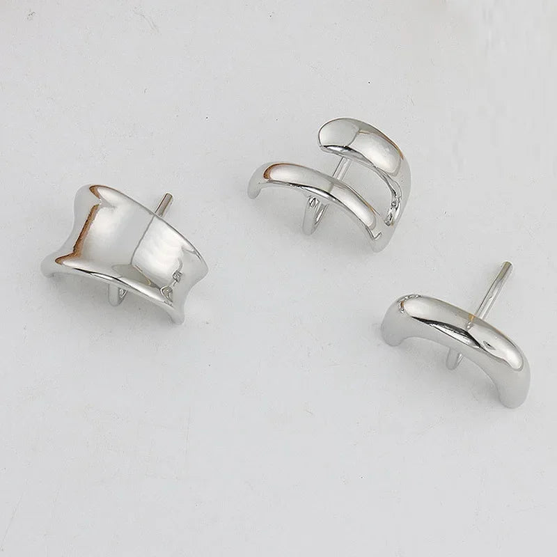 3Pcs Fashion Metal Geometric Hair Claw Clips Chic Simple Hair Clasp Hairpins for Women Headwear Party Hair Accessories