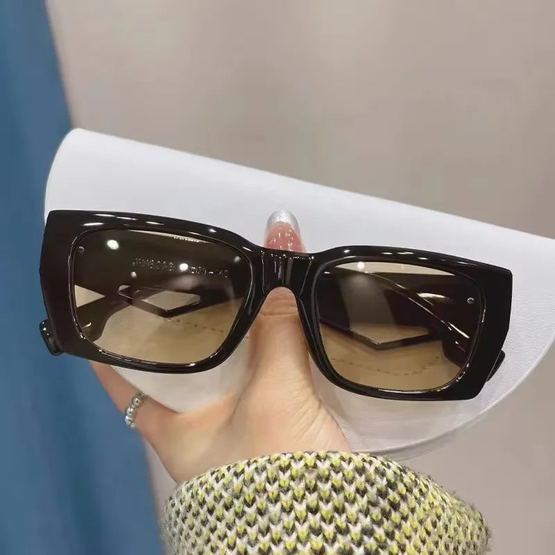 2025 New Fashion Square Sunglasses Women Personality B Word Trend Sunglasses Ins Sunglasses Ladies Gafas De Sol Mujer