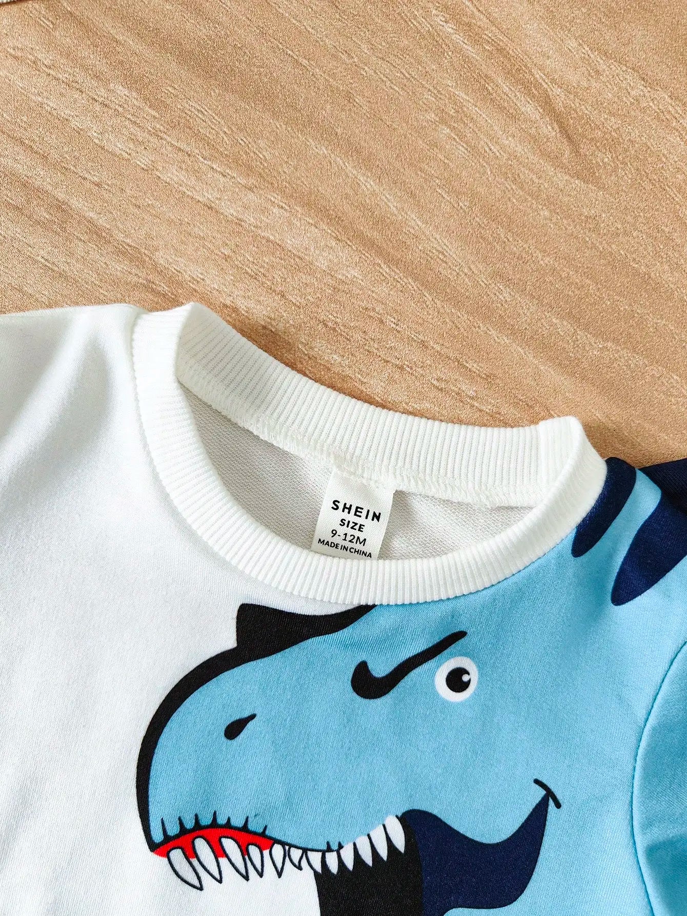 2-Piece Spring And Autumn Baby Boy Casual Cute Comfortable Sports Outdoor Long Sleeve Pants Suit Dinosaur Print DX2731