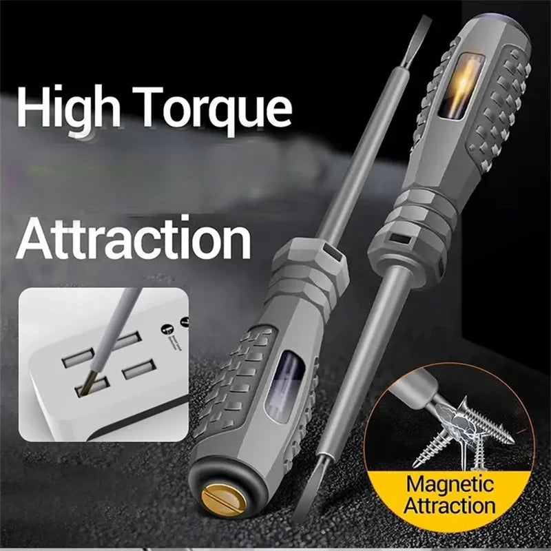 Multifunctional Electrician Test Screwdriver AC Non-contact Induction Test Pen Voltage Tester 70-600V Red Green Induction Lights