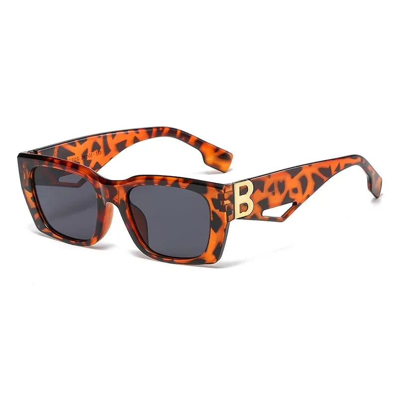 2025 New Fashion Square Sunglasses Women Personality B Word Trend Sunglasses Ins Sunglasses Ladies Gafas De Sol Mujer