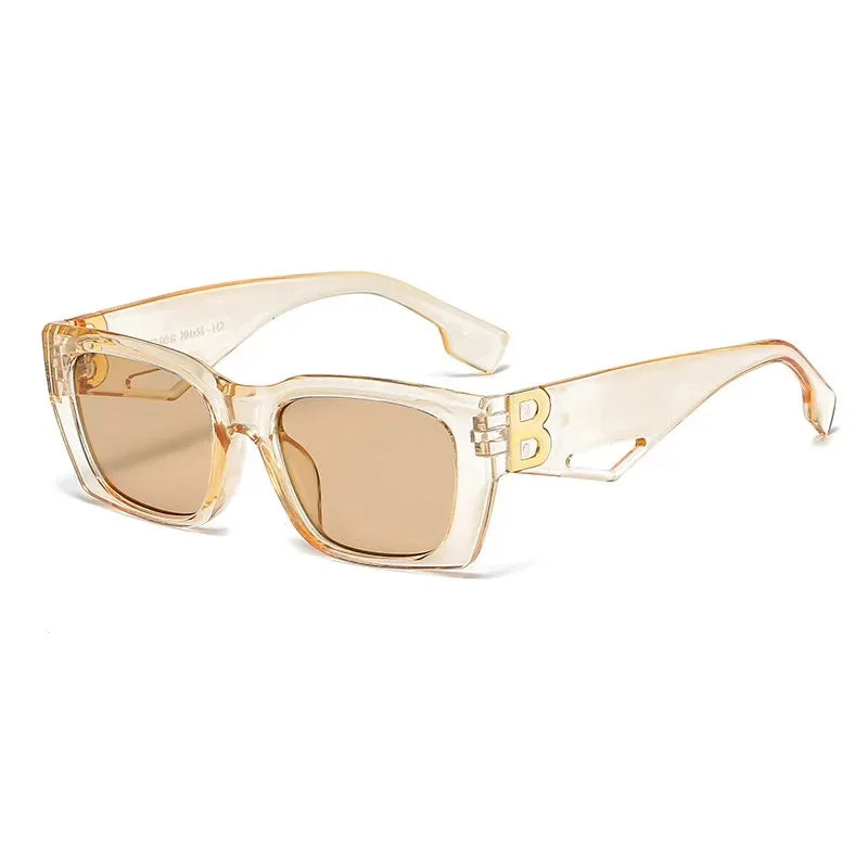 2025 New Fashion Square Sunglasses Women Personality B Word Trend Sunglasses Ins Sunglasses Ladies Gafas De Sol Mujer