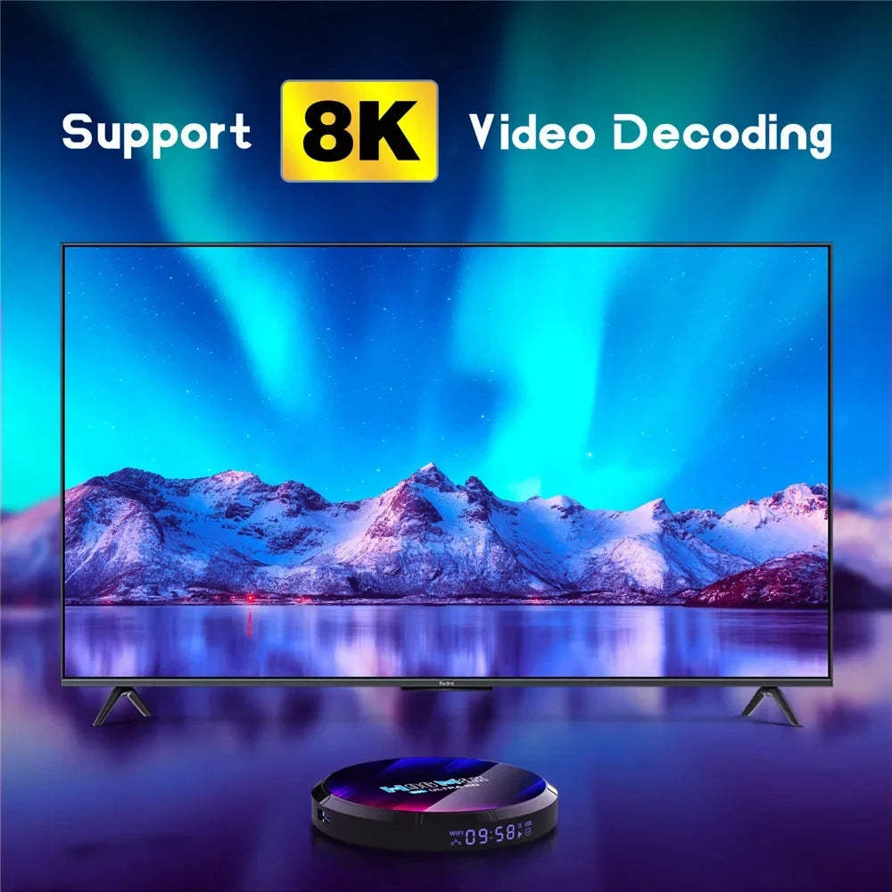 2025 Latest M3U IPTV France Android 12 S905W2 BT51 HDR10 Smart TV Box Premium Streaming Code