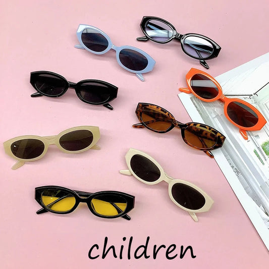 Children's retro sunglasses for summer hot selling elliptical trendy sunglasses