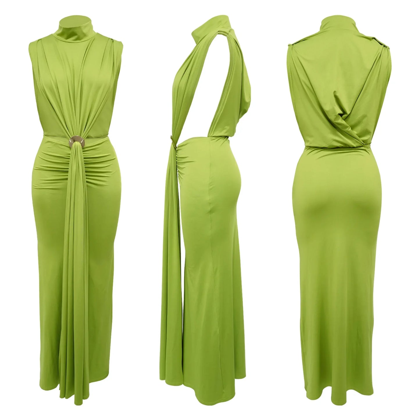 Women's Party Dress Sleeveless Sexy Side Slit Evening Dress Fashion Hollow Out Summer Dresses 2025 long Formal Prom Dresses XS31