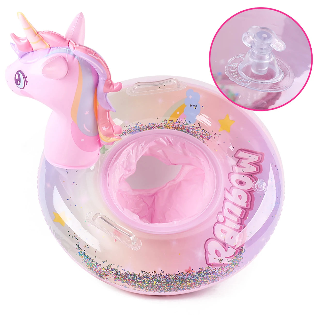 Pool Float for Kids Unicorn Swim Floats for Toddlers Age 3-8 Years Inflatable Floaties Unicorn Swimming Ring