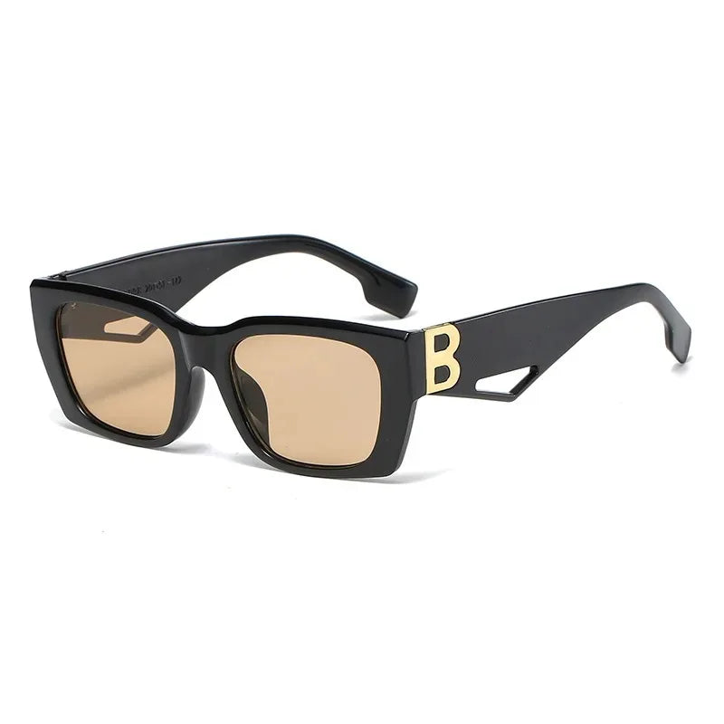 2025 New Fashion Square Sunglasses Women Personality B Word Trend Sunglasses Ins Sunglasses Ladies Gafas De Sol Mujer