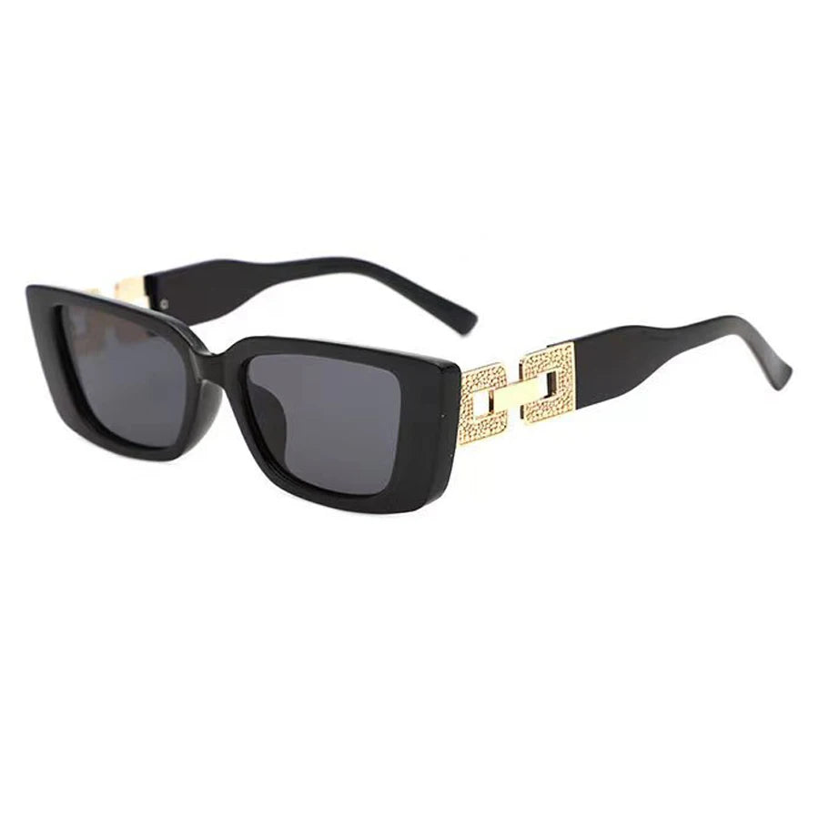 Fashion Cat Eye Sunglasses Men Women Outdoor UV400 Shades Street Photo Sunglasses Metal Chain Legs Classic Gafas De Sol