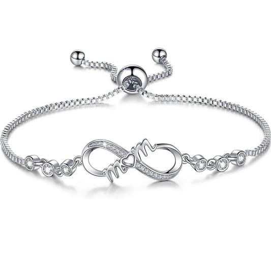 Infinity Love Bracelets for Women Girls, Birthday Mothers Day Jewelry Gifts for Her Girlfriend Wife Mom from Daughter Son