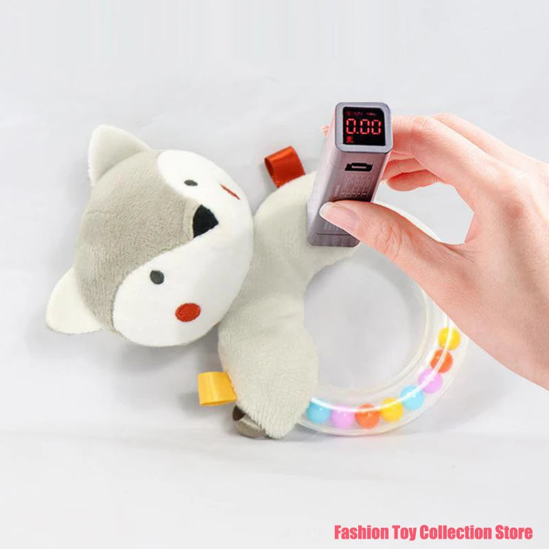 Soft Baby 3D Nordic Plush Stuffed Handbell Baby Soft Rattle Toys Montessori Sensory Early Development for Infant Toddler Gifts