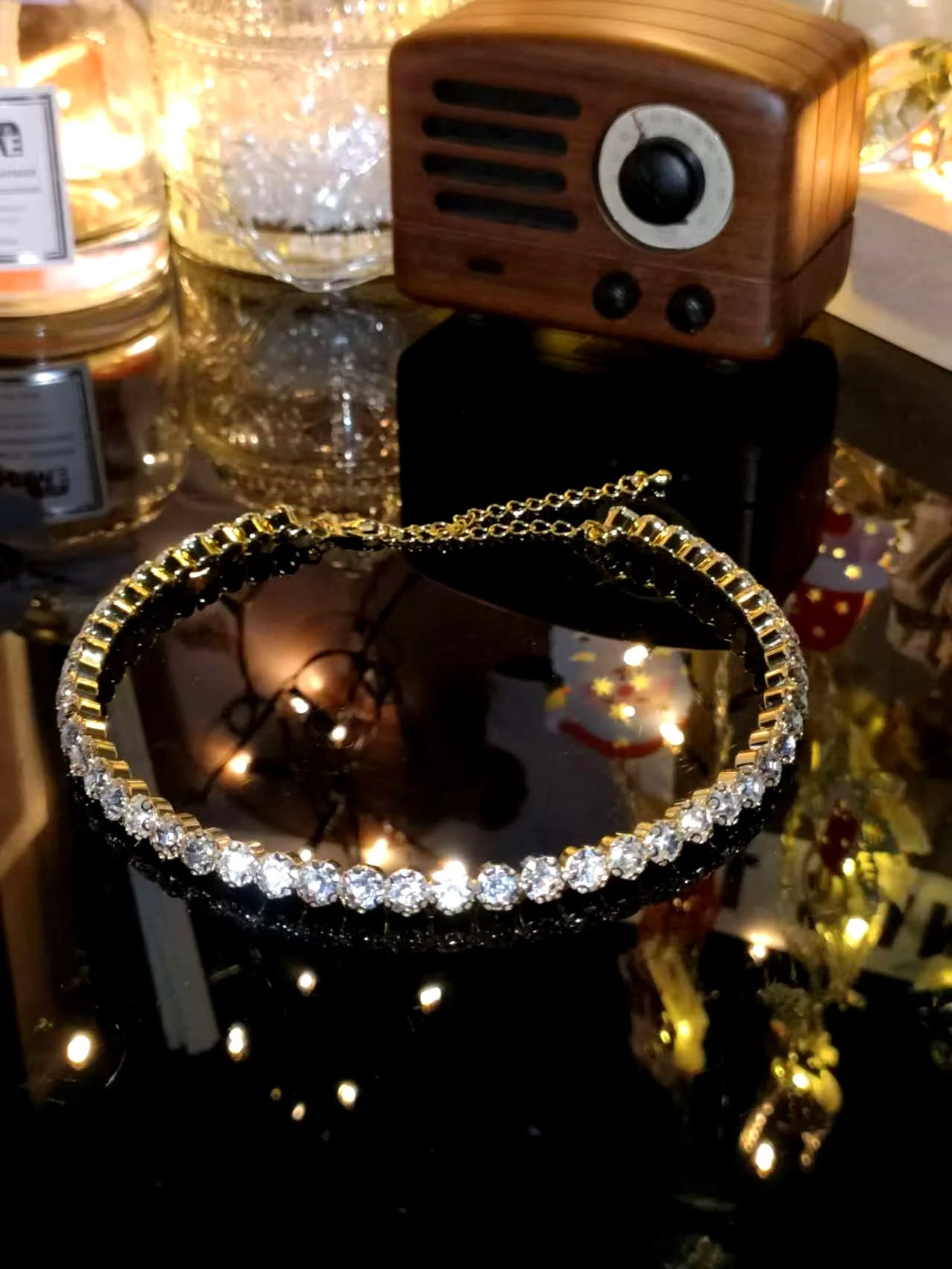 2024 Sparkling Silver Color Crystal Collar Chain Choker Necklace Bridal Women Wedding Party Diamante Rhinestone Choker Jewelry