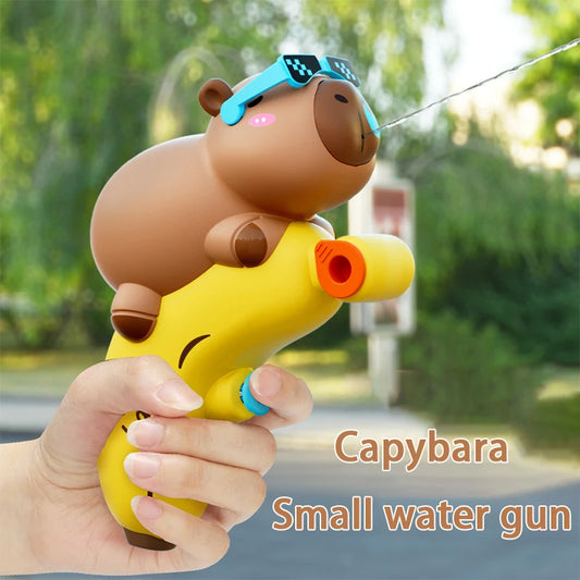Capibara Water Gun Toy for Children Cartoon Press-type Capybara Toy Water Gun Outdoor Water Games Toy