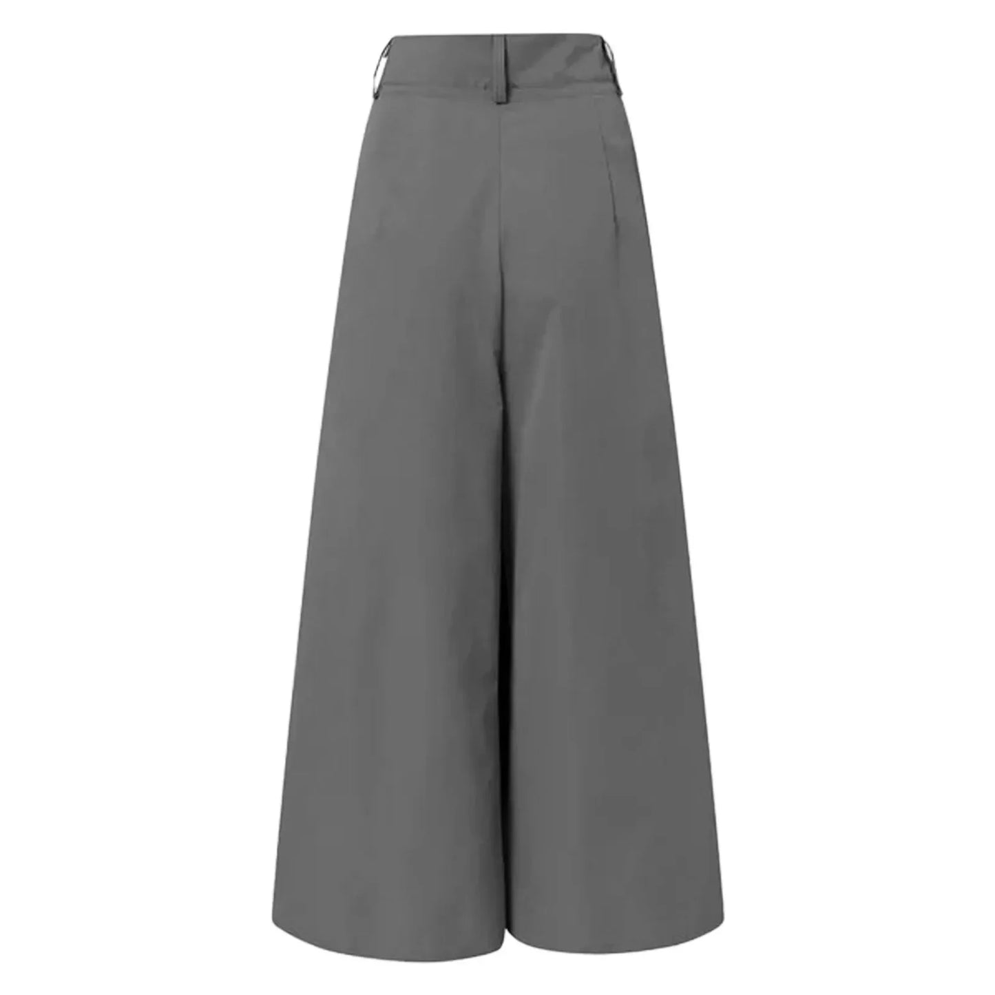 Flared Palazzo Pants For Women Cropped Cotton Linen Comfy Baggy Pants With Pockets Fashion Elegant Party High Waist Trousers
