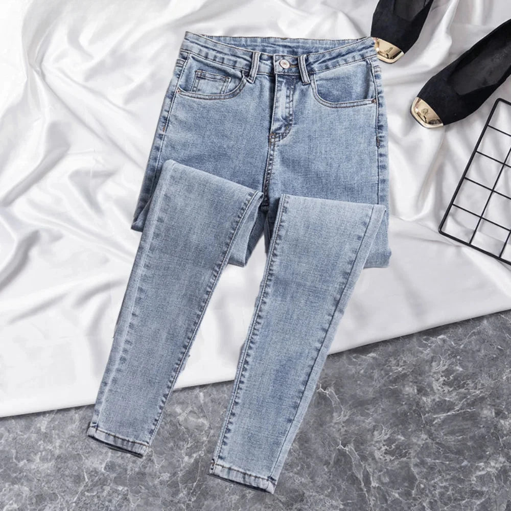 2024 Denim Pants Jeans For Women High Waist Skinny Jeans Womens High Elastic Stretch Jeans streetwear women Skinny pants female