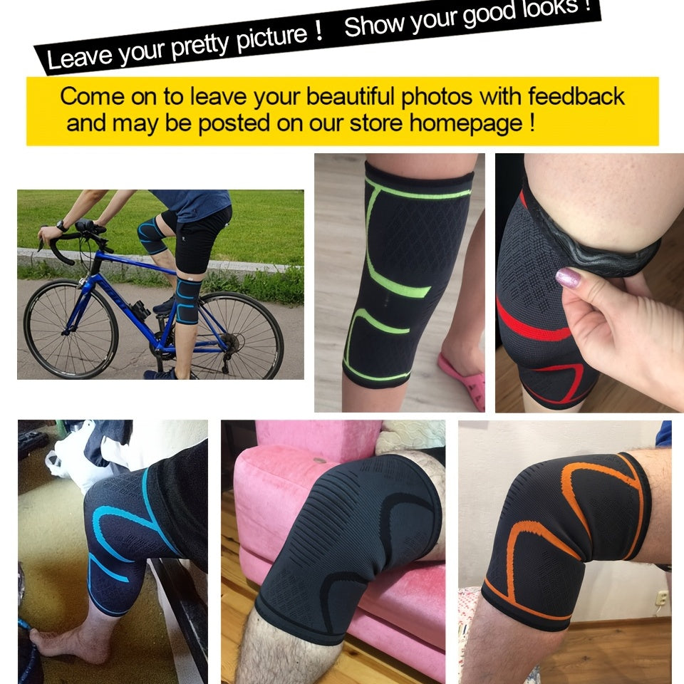 [Comfortable | Compression] 1pc Compression Knee Pad Sleeve | Comfortable Knee Brace for Running, Volleyball, Basketball, Yoga, Tennis, Football & More by AOLIKES