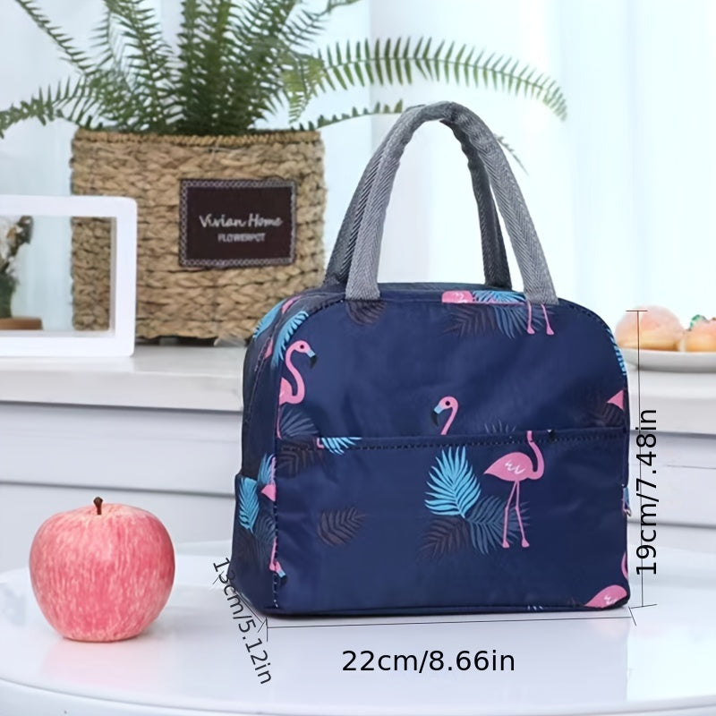1pc Insulated Lunch Bag - Portable, Stylish, and Convenient Storage Solution for School, Work, and Travel