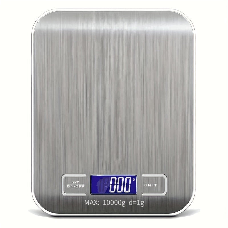 1pc Weluvfit 22.05LB/0.04oz Multifunction Electric Digital Kitchen Food Scale LCD Display, High Precise Waterproff Measuring Scale With Stainless Steel Surface For Weight Loss, Baking, Cooking, Keto And Meal Prep