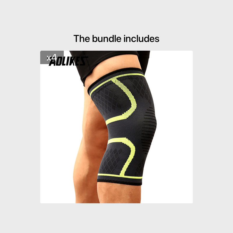 [Comfortable | Compression] 1pc Compression Knee Pad Sleeve | Comfortable Knee Brace for Running, Volleyball, Basketball, Yoga, Tennis, Football & More by AOLIKES