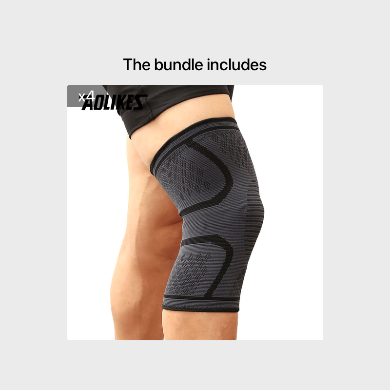 [Comfortable | Compression] 1pc Compression Knee Pad Sleeve | Comfortable Knee Brace for Running, Volleyball, Basketball, Yoga, Tennis, Football & More by AOLIKES
