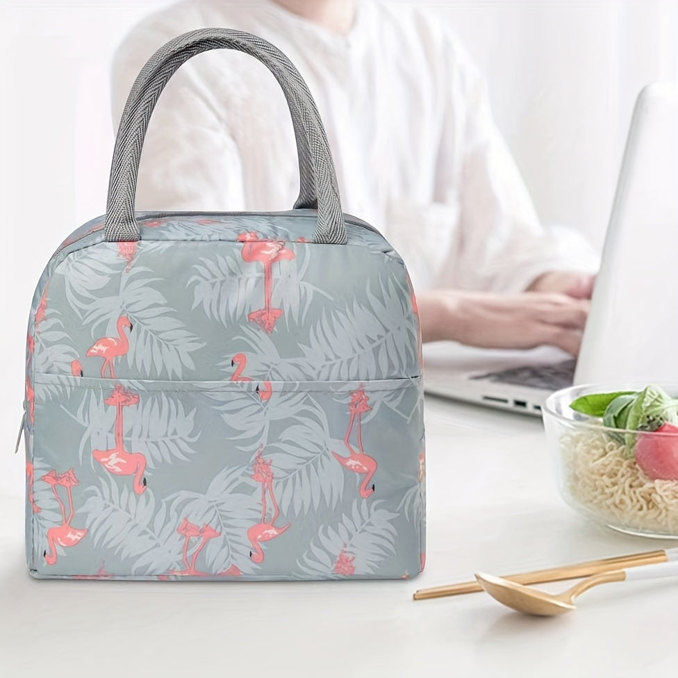 1pc Insulated Lunch Bag - Portable, Stylish, and Convenient Storage Solution for School, Work, and Travel