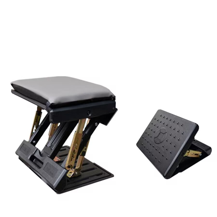 Ergonomic Adjustable Footrest - Height Customizable, Tilt Function, Breathable Mesh, Sturdy Construction, Perfect for Office, Home, and Gaming Use