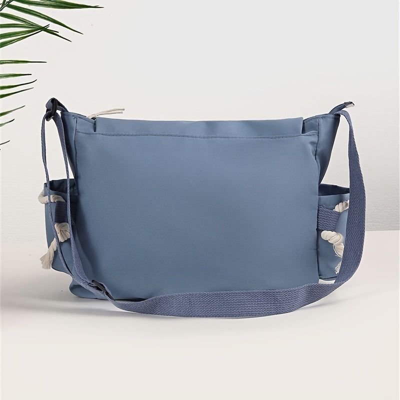 [Large Capacity Messenger Bag] 1pc Nylon Handbag Shoulder Bag Large Capacity Messenger Bag, Men's Messenger Bag Student School Bag