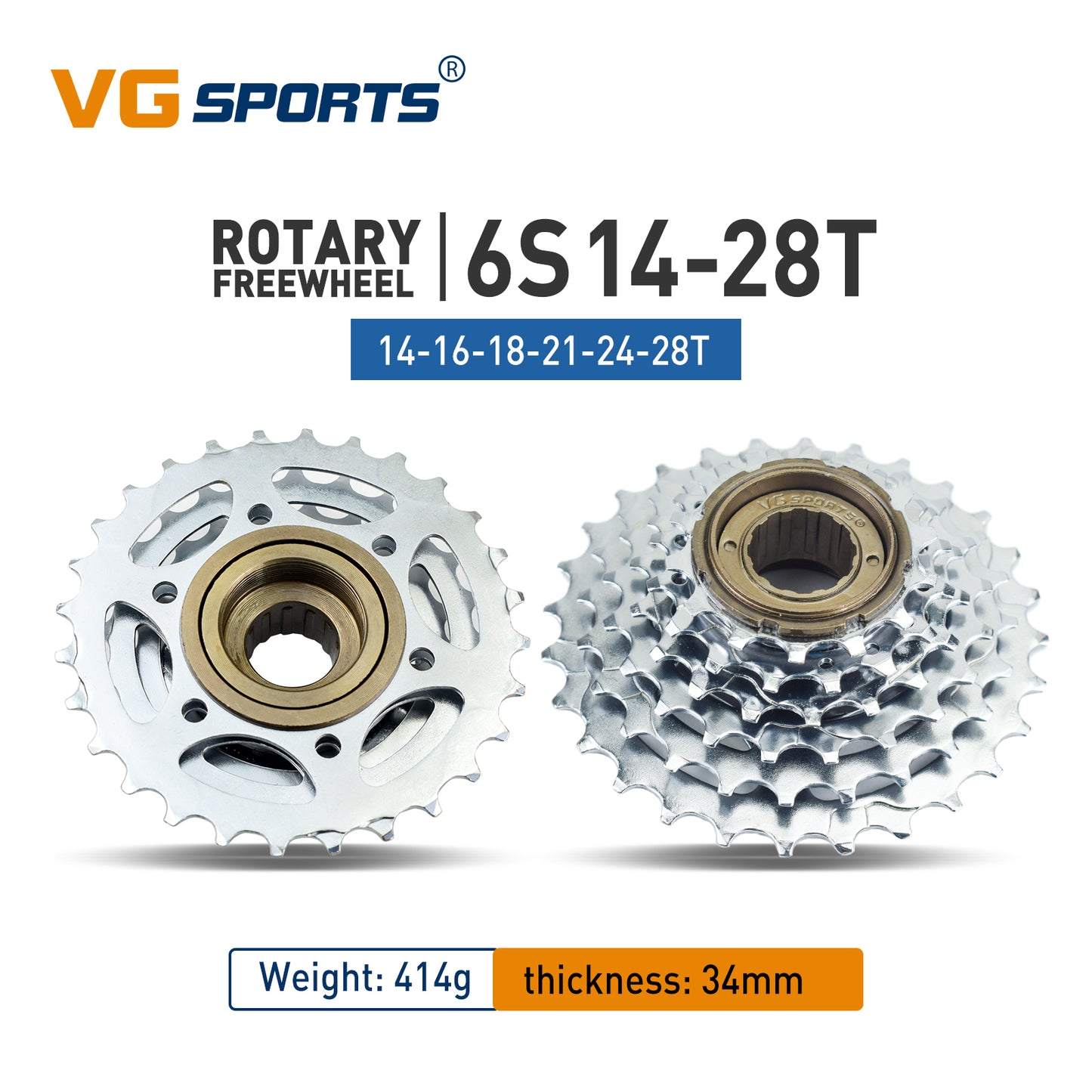 High-Performance Bicycle Freewheel with Smooth Shifting - Compatible with Rotating Bisiklet Hub - Choose from 5 to 11 Speeds and 14-36T Gear Range