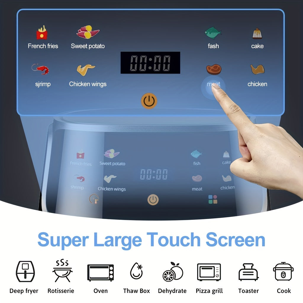 1pc, Large Capacity Air Fryer Oven with Smart Cooking Programs - Multifunctional Electric Fryer for Healthy and Delicious Meals