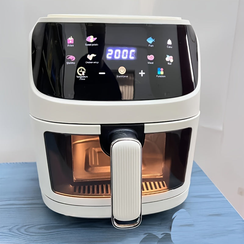 1pc, Large Capacity Air Fryer Oven with Smart Cooking Programs - Multifunctional Electric Fryer for Healthy and Delicious Meals