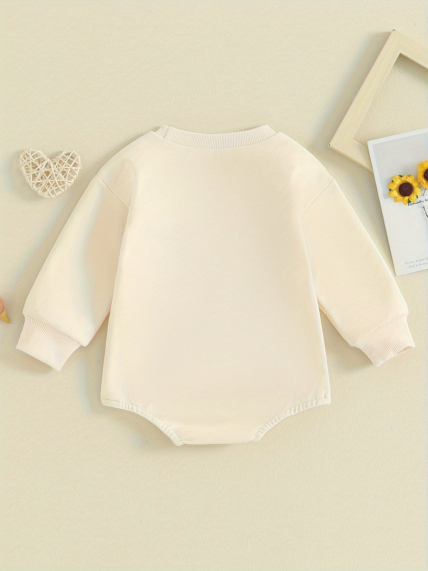[Home Relaxation] Cozy 'Lover Boy' Cotton Romper for Babies - Red Long-Sleeve Jumpsuit with White Lettering, Machine Washable, Perfect for Fall/Winter, Comfortable Babywear | Casual Baby Jumpsuit | Cotton Blend Fabric, Boy Ba
