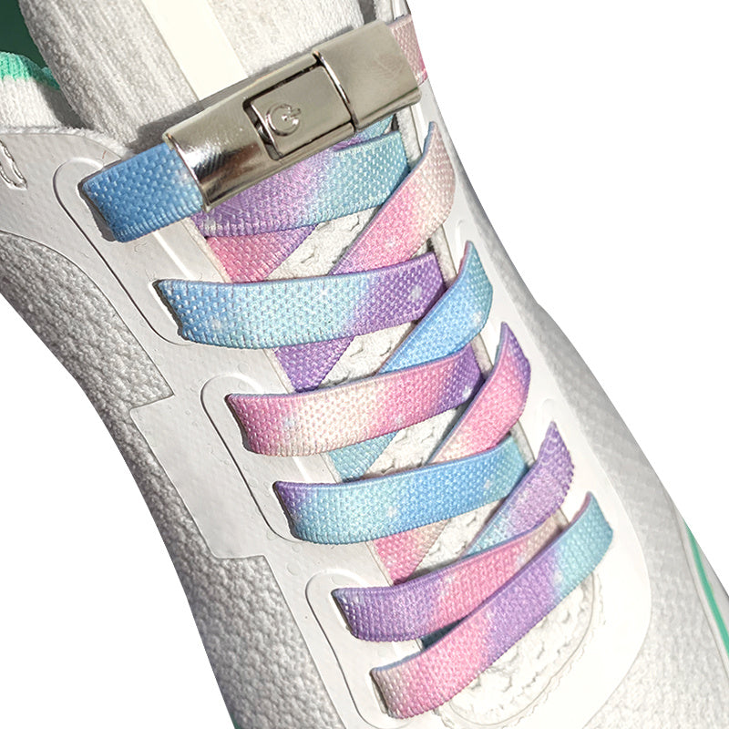 1 Pair 100cm Adjustable No-Tie Elastic Laces with 2 Fixed Buckles for Comfortable Loafers, Sports Shoes, and Casual Shoes for Adults and Seniors